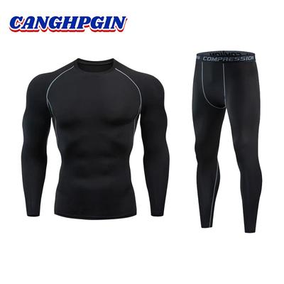 Herren Fitness Kleidung Strumpfhosen Leggings Anzug Sport Hosen Basketball Fußball Sport Leggings Schnell trocknend