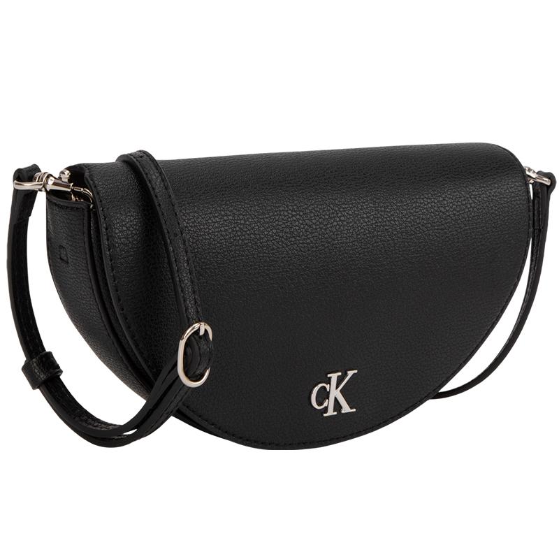New CALVIN KLEIN Synthetic Material Saddle Bag Shoulder Bag Regular Women's Space Black DP1672-001