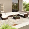 Day and Night - Day and Night Garden Furniture Set 8 Pieces and Brown Synthetic Rattan Cushions