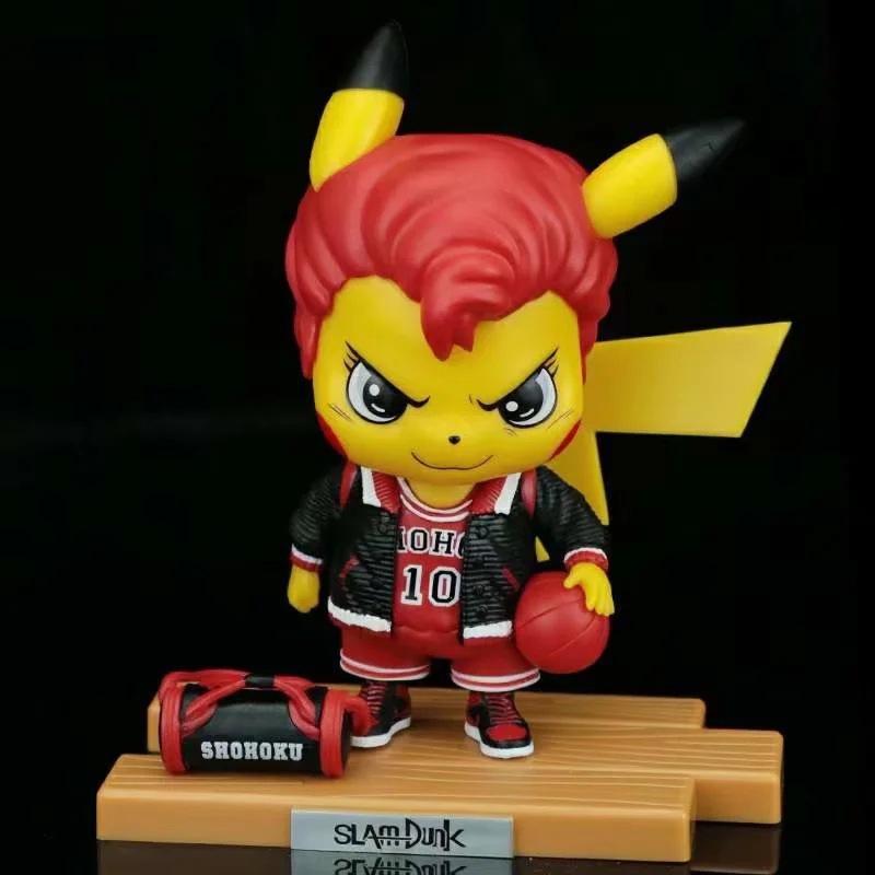 SLAM DUNK Q version, Sakuragi Blossom Road cos Pikachu, model, doll, scene, ornament boxed figure