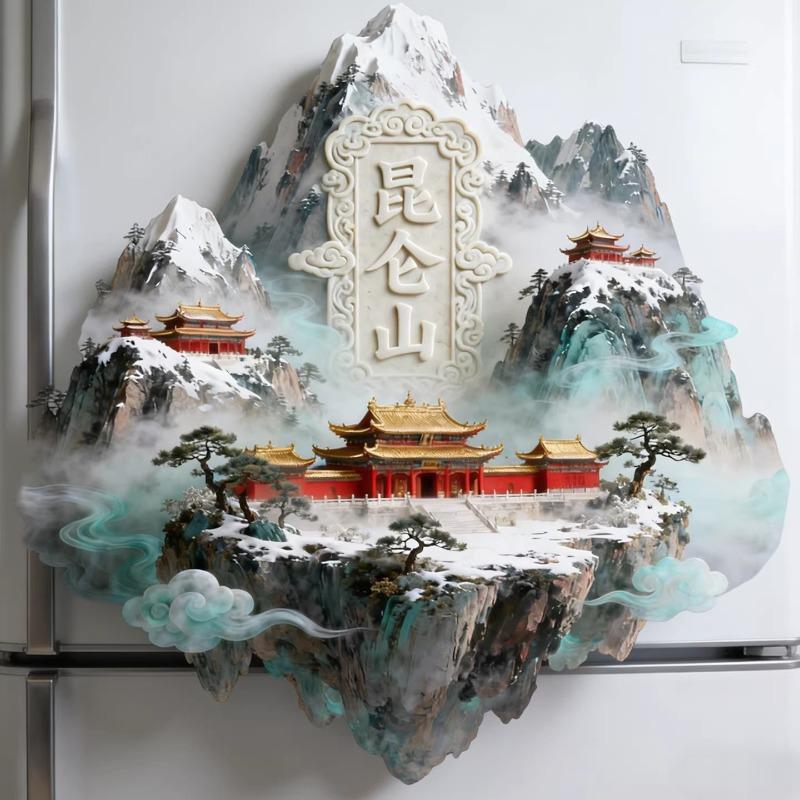 China Metal Fridge Stickers Hangzhou Souvenirs Huangshan Tianjin Guilin Guangxi Wuhan Xi An Zhangjiajie Fridge Magnets Gifts