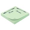 Notes autocollantes repositionnables - 1200 feuilles - vert pastel - 7,5 x 7,5 cm - 12 blocs