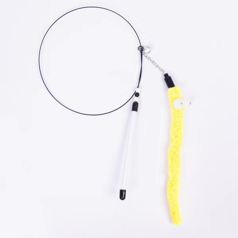Cat Toys, Steel Wire Bells, Feather Elastic Steel Wire Rods, Cat Toys, Pet Supplies, Cat Toys
