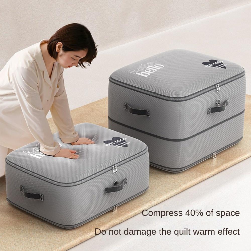 Large Capacity Duvet Storage Bag Space Saving Closet Cabinet Organizer  for Bedroom