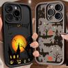 Halloween Castle Moon Soft Silicone Case For iPhone 17 Pro 14 15 Plus 11 12 13 16 Pro Max Coque 16E 17AIR Shockproof Phone Cover