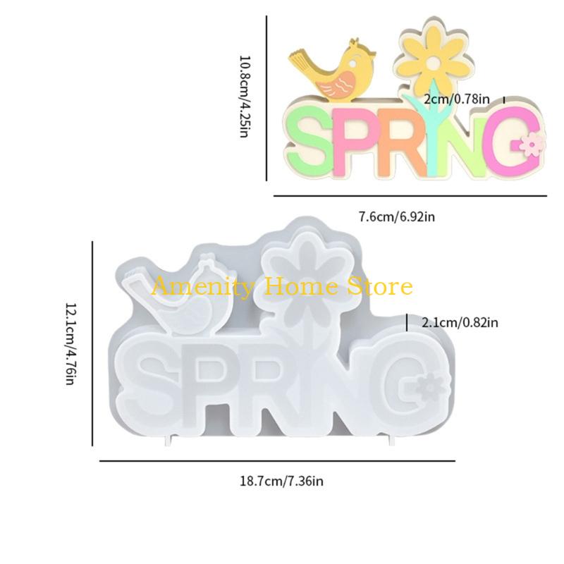 F26C Easter Letter Silicone Molds for Resin Casting and Making Soap Chocolate