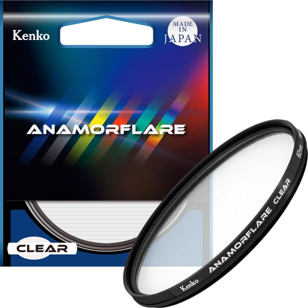Kenko Lens Filter Anamo Flare Clear 82mm Light Effect Rotating Mechanism Repellent Coat Made in Japan 549780 Water/Oil