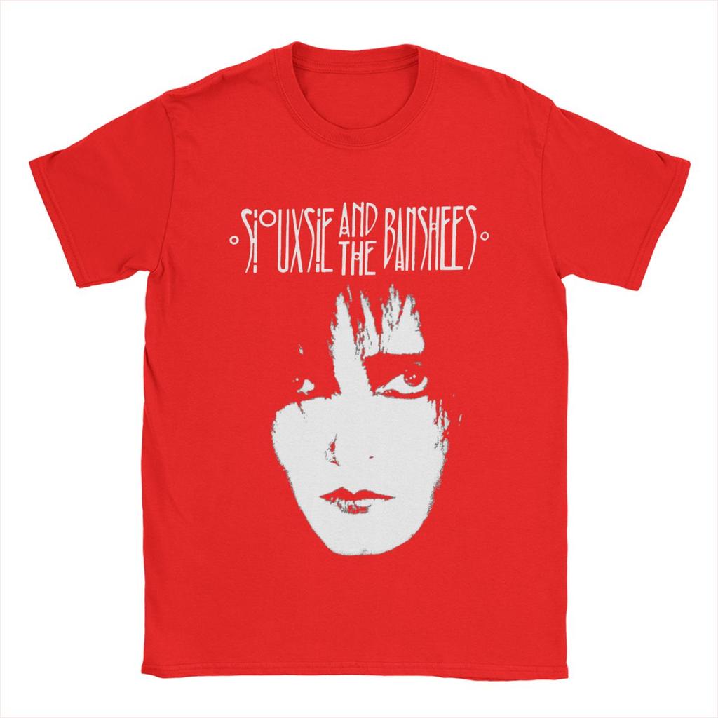 Men Siouxsie And The Banshees T Shirts Siouxsie Sioux Pure Cotton Tops Novelty Short Sleeve Crewneck Tees Summer T-Shirts