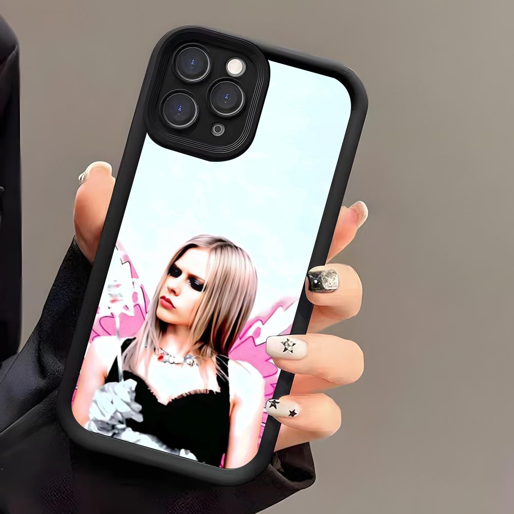 Singer Avril Lavigne Phone Case For IPhone 17 Air 16 E 15 14 Plus 13 12 11 Pro Max Black Sky Eye Stepped Protective Case