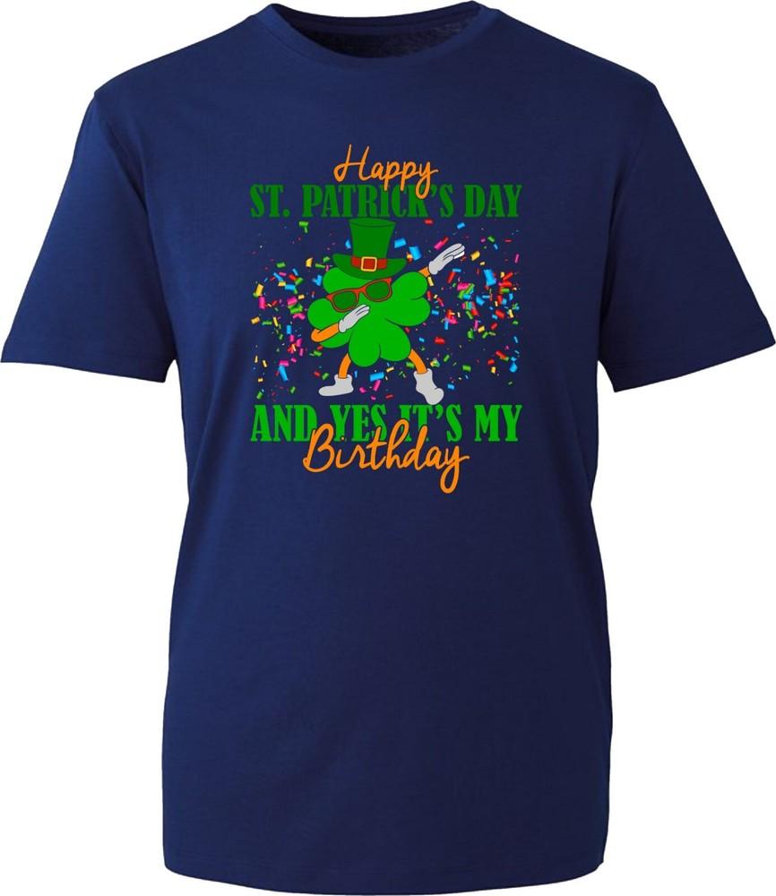 Happy St Patricks Day Its My Birthday Tshirt Dabbing Shamrock Dab Irish Top S