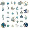 Mixed Color Cartoon Enamel Alloy Pendants for DIY Bracelets & Keychains