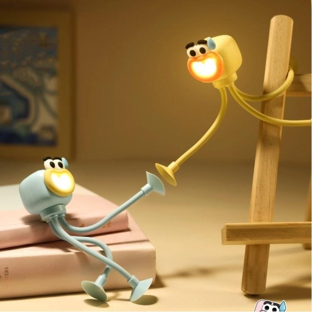 Cute Mini Octopus Night Light Bedroom Decoration Vacuum Suction Desk Lamp Octopus Shape Phone Stand