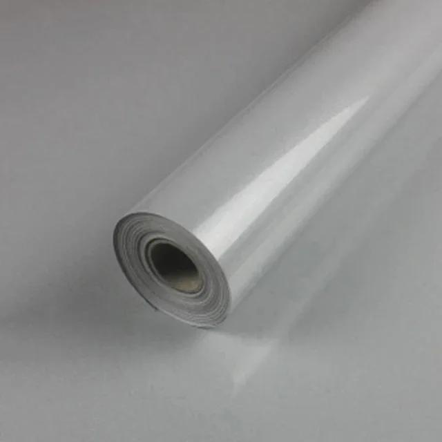 60cm Width Glossy Self Adhesive Solid Wallpaper Vinyl Marble Wall Stickers Waterproof Contact Paper for Kitchen Home Decor Film