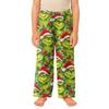 Children's Christmas Print Plush Casual Pants for Holiday Lounging and Everyday Wear