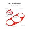 Real Soft Carbon Fiber Trim Sticker For Mercedes Benz SLK R170 1996 1997 1998 1999 2000 2001 2002 2003 Car Speedometer Frame