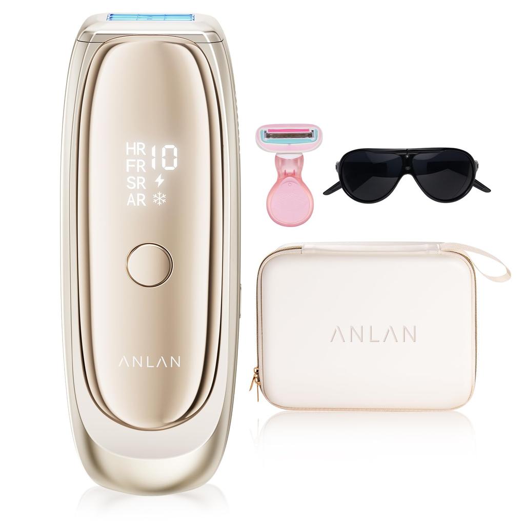 Featured Bijin Hyakka Hair Removal ANLAN Zap Hair Removal Cooling Double 26J High 5 Rapid Suitable for Beards and VIO Skin Hair Full Body Hair Men and