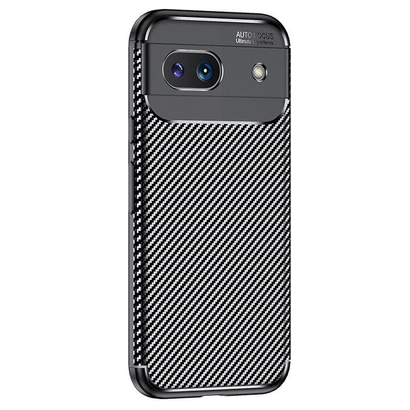

For Google Pixel 8a Case TPU Carbon Fiber Texture Shockproof Phone Cover A