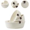 3Pcs Round Small Woven Baskets Set for Shelves Bathroom Basket Cat Dog Bin Gift Fruits Remotes Tray Laundry Basket Basket Bin