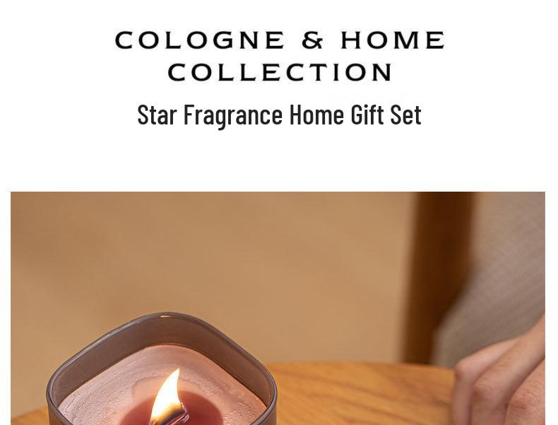 Scented Soy Wax Aroma Candle in Minimalist Gift Box – Perfect for Hotel, Bedroom, or Home Decor