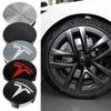 4pcs 56mm Car Wheel Center Hub Cap Stickers Auto Rim Cover Emblem For Model 3 Model Y Model S X Roadster Cybertruck SpaceX