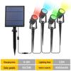 RGB Solar Lawn Spotlights - Outdoor LED Landscape Lights for Courtyard & Trees