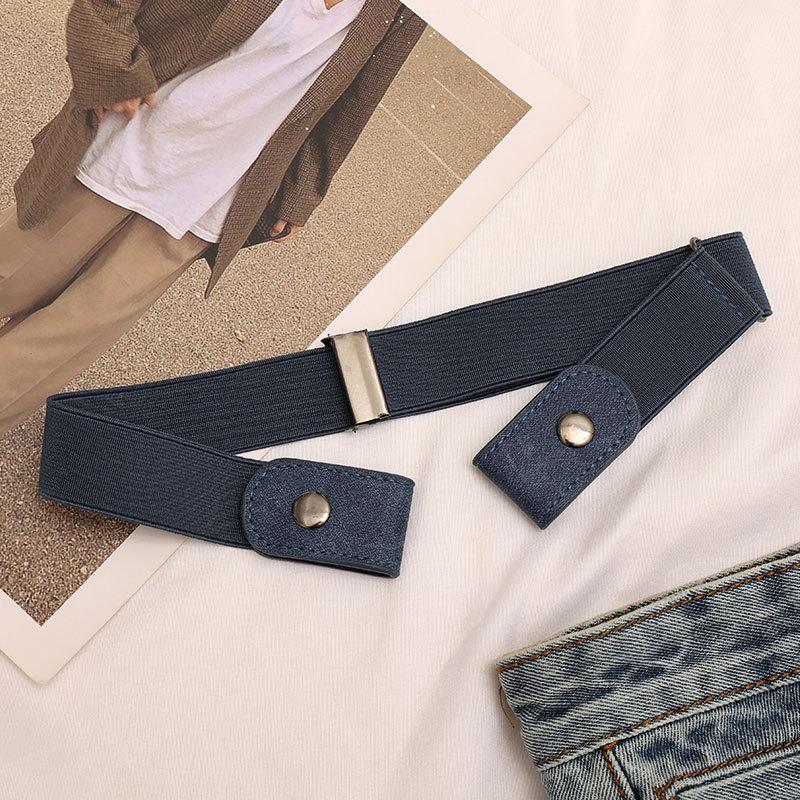 Invisible and Traceless Lazy Belt for Women's Elastic Elastic Trousers Belt for Jeans Pants Large Change Small Waist-retracting Artifact Belt
