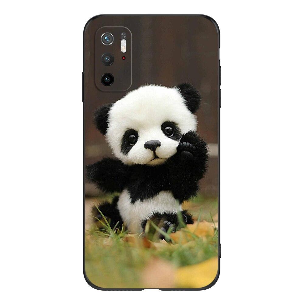 For Poco M3 Pro 5G Case 6.5" Xiaomi Redmi Note 10 5G Phone Back Cover Bumper POCOPHONE Black Tpu Case Lion Wolf Tiger Dragon