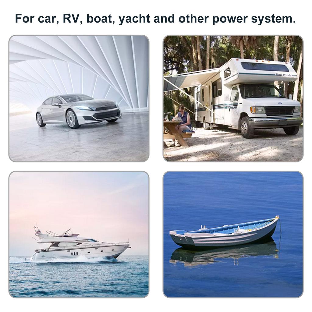 Kit de bloco de distribuição de terra terminal 6/12 preto/vermelho para carro, barco, trailer e iate