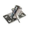 2× Stainless Steel 60 Degree 7/8" Rectangular Base Marine Boat Hand Rail Fitting