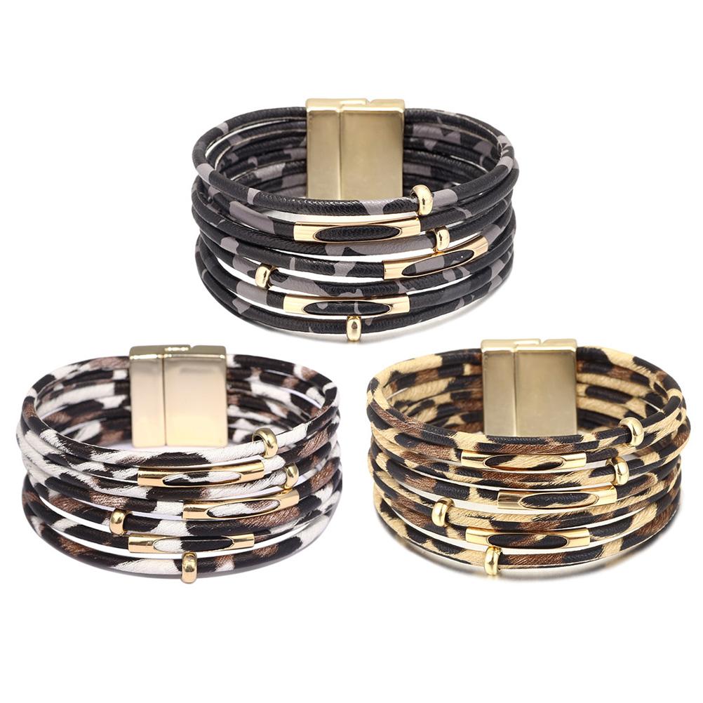 Leather Wrap Bracelet Stone Bracelet Handmade Multi Layer Bohemian Bracelet Charm Bracelet