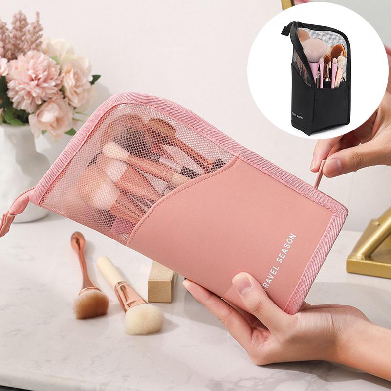 Toiletry Travel Makeup Bag Cosmetic Bag Brush Holder Organizer