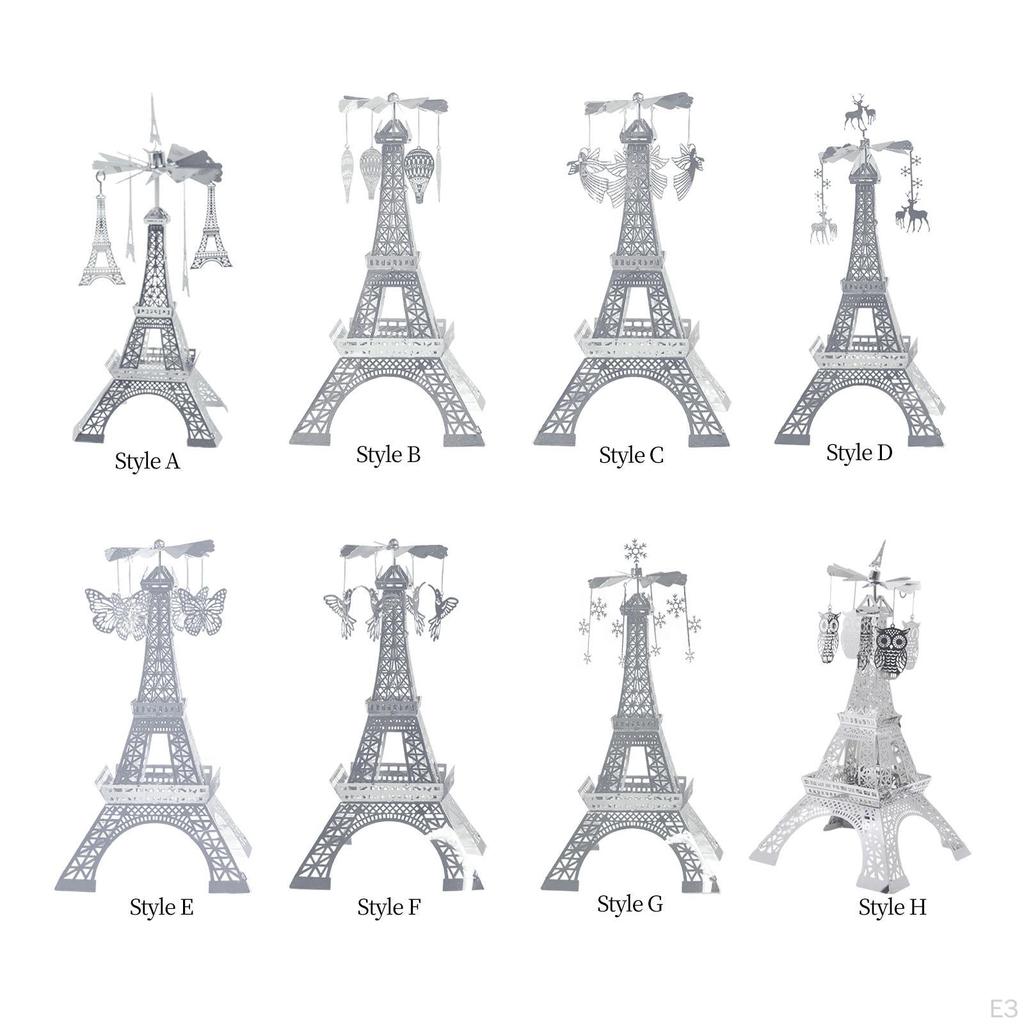 Figurine Rotating Candlestick Tabletop Centerpiece Wedding Gift Elegant
