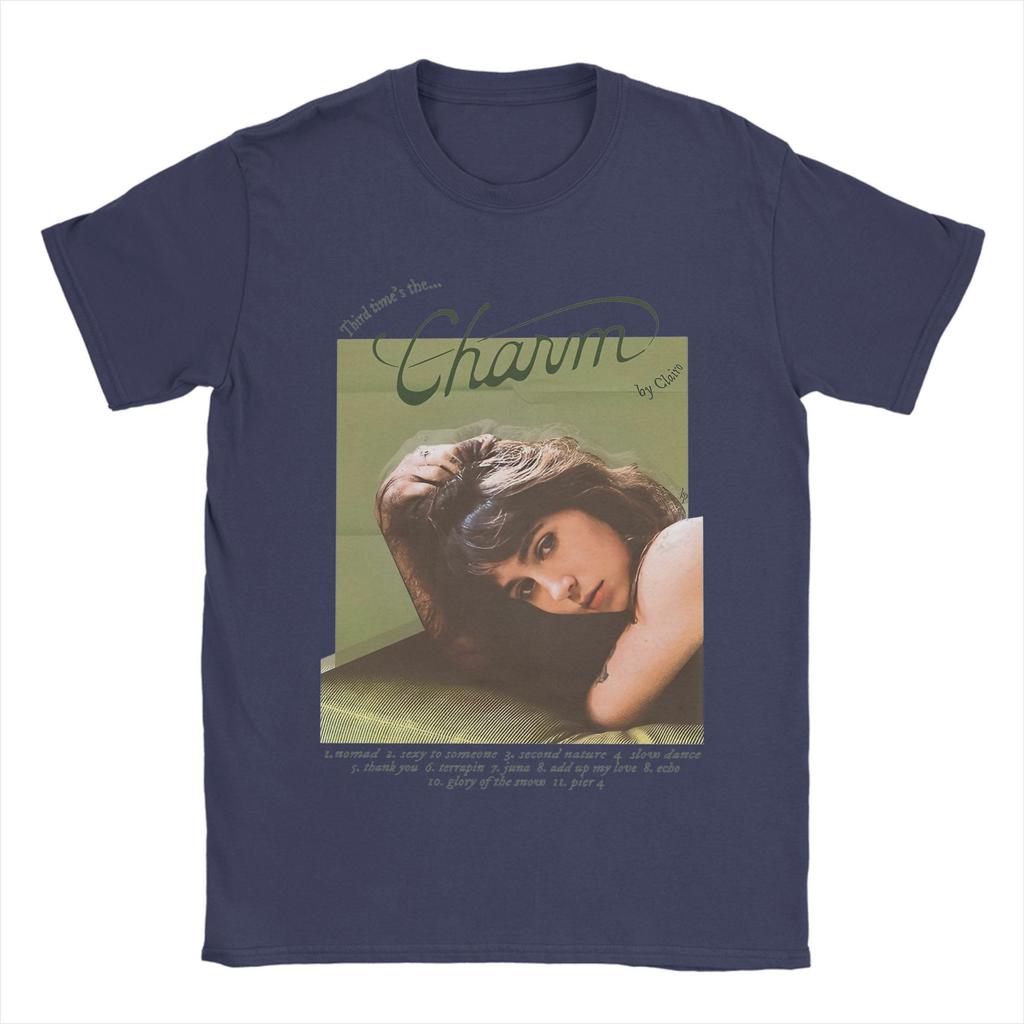 Clairo Charm 2024 New Album Men T Shirt  Funny Tee Shirt Short Sleeve Round Neck T-Shirts 100% Cotton 4XL 5XL 6XL Tops