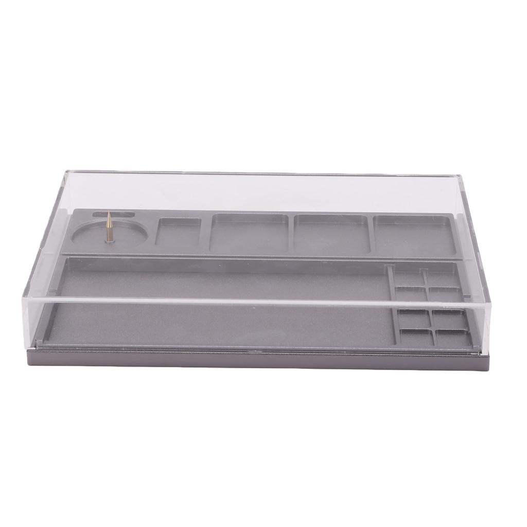 Watch Parts Organizer Watch Movement Tray Acrylic Dust Cover Parts Storage Box for Repair Crafting