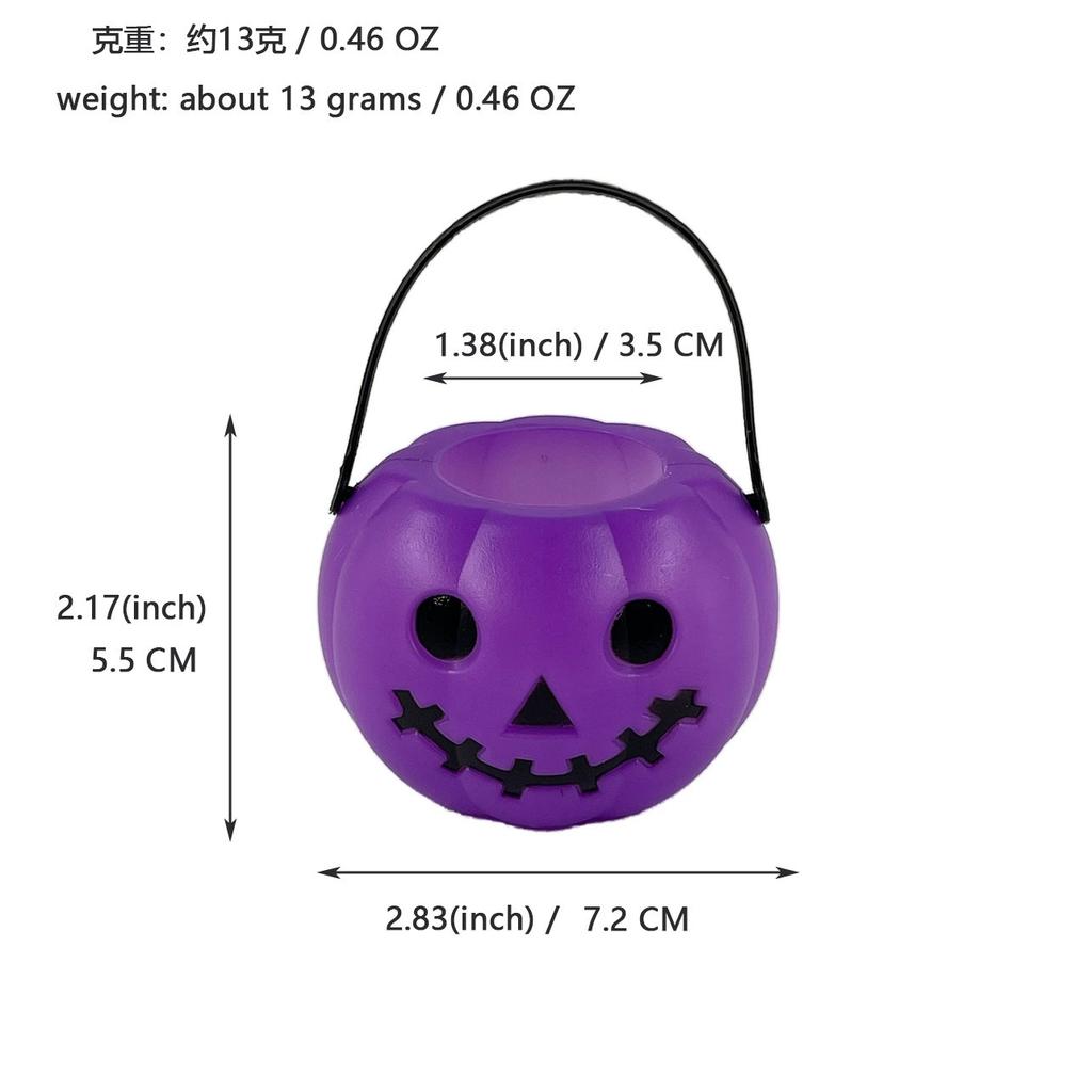 Halloween Candy Bowl Decorations  Black Plastic Cauldron Bowls with Iron Rack, Halloween Party Decorations Candy Bucket