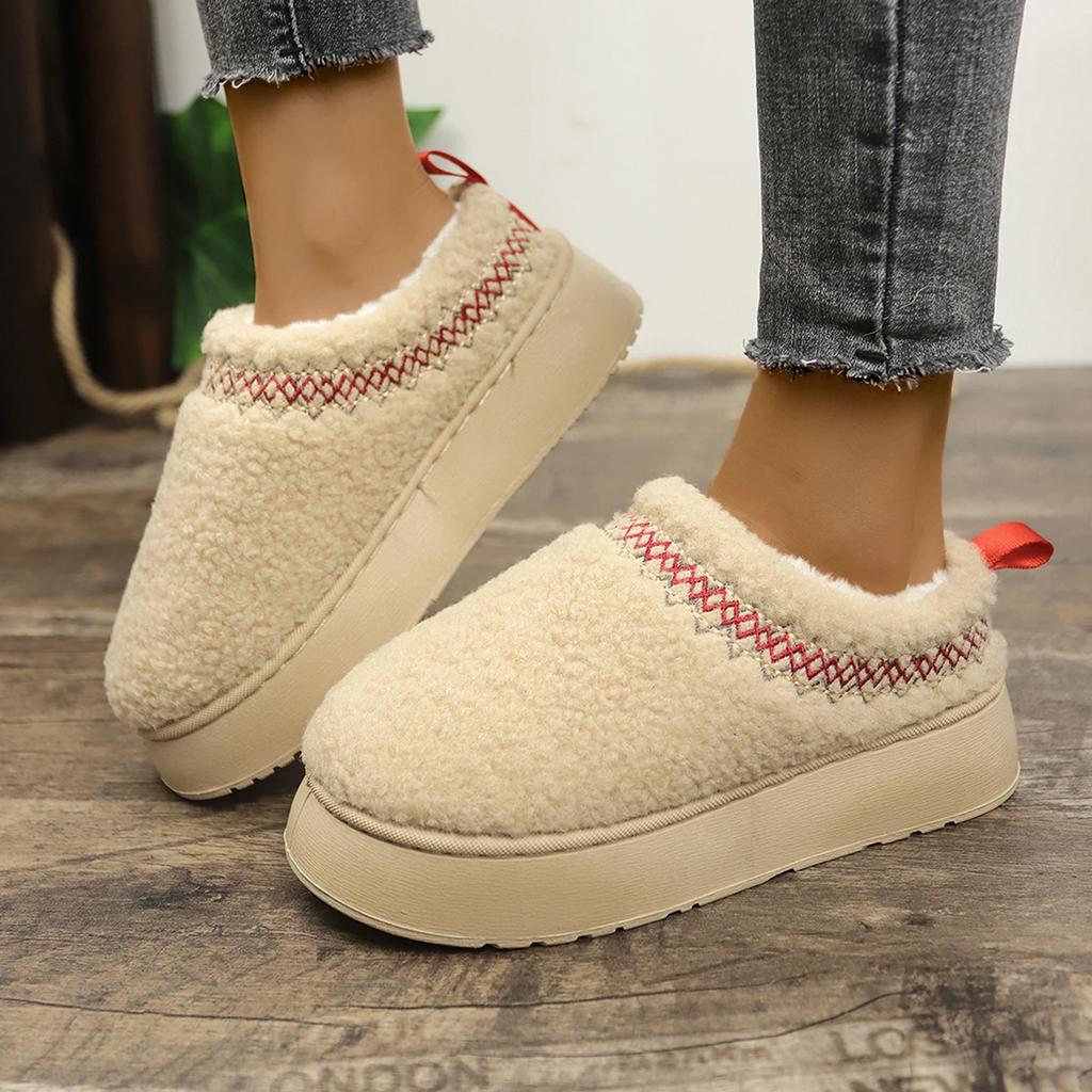 Moda 2025 Styl Butów Śniegowych Krótkie Mini Zimowe Buty Damskie Botki Do Kostki Ocieplane Kostki Ciepłe Płaskie Buty zapatos de mujer