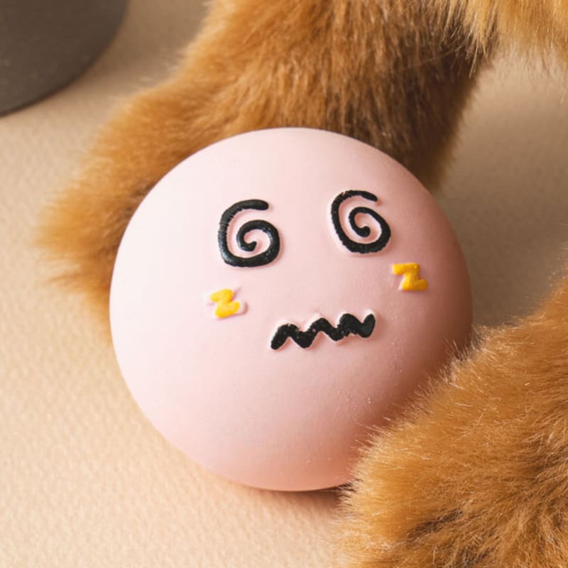[Pet] Expression Latex Toy Pink