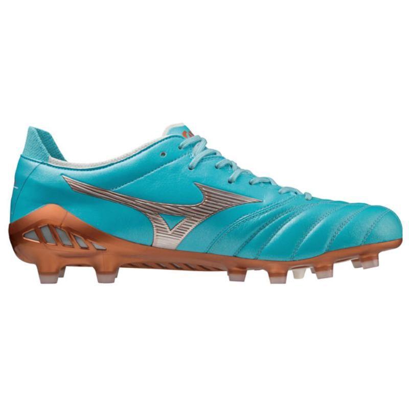 Mizuno Morelia Neo Round Toe Lace-Up FG (Rubber Long Studs) Natural Grass Kangaroo Leather Non-Slip Wear-Resistant Lightweight Soccer Shoes P1GA238025
