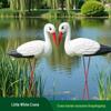 Detachable White Crane Ornament for Landscape Courtyard Decoration