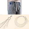 Catena Metallico Multi-strato a Stella Pentagramma per Cintura Stile Street Dance