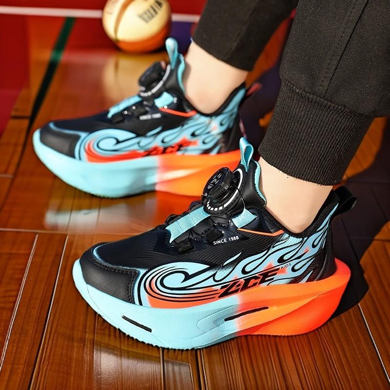 Kids Basketball Shoes Boys Girls Lightweight Breathable Mesh Training Sneakers Fall Indoor Court US 12