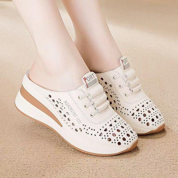 Open-cell Breathable Wedge Platform Thick-soled Women's Shoes - New Style, Versatile and Anti-slip