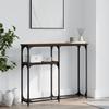 VidaXL Console Table Brown Oak 90x22.5x75 Cm Engineered Wood 834094