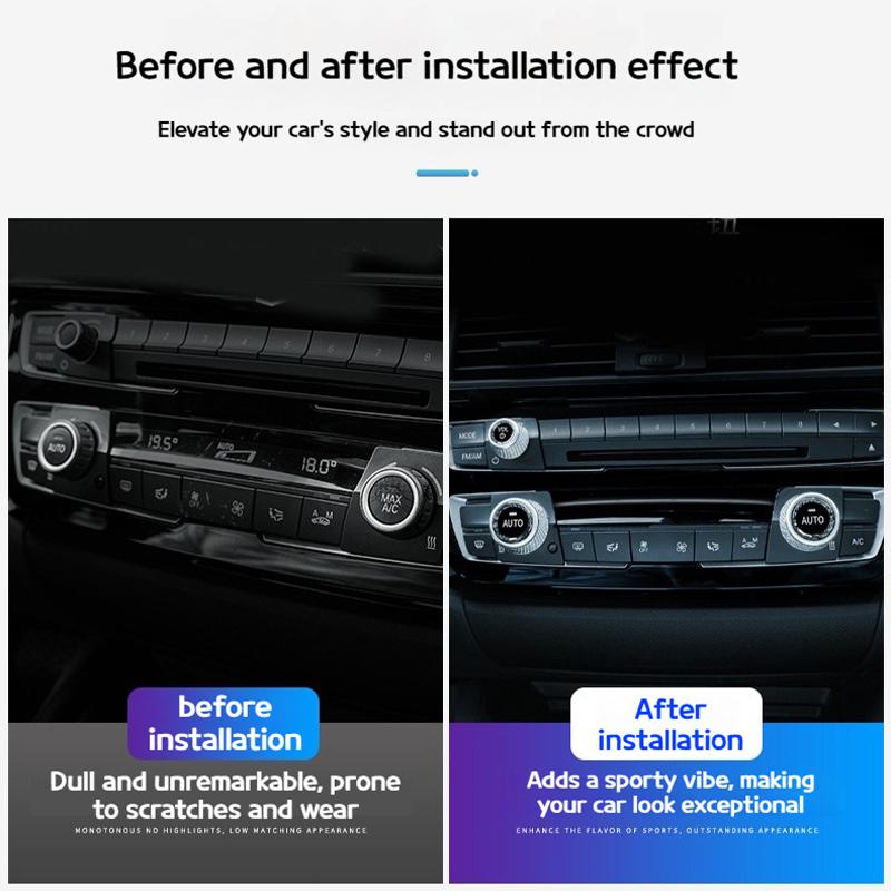 For BMW 1 2 3 4 5 6 7 Series X3 X4 X5 X6 F10 F12 F20 F21 F22 F30 F01 Air conditioner crystal knob volume key decorative sticker