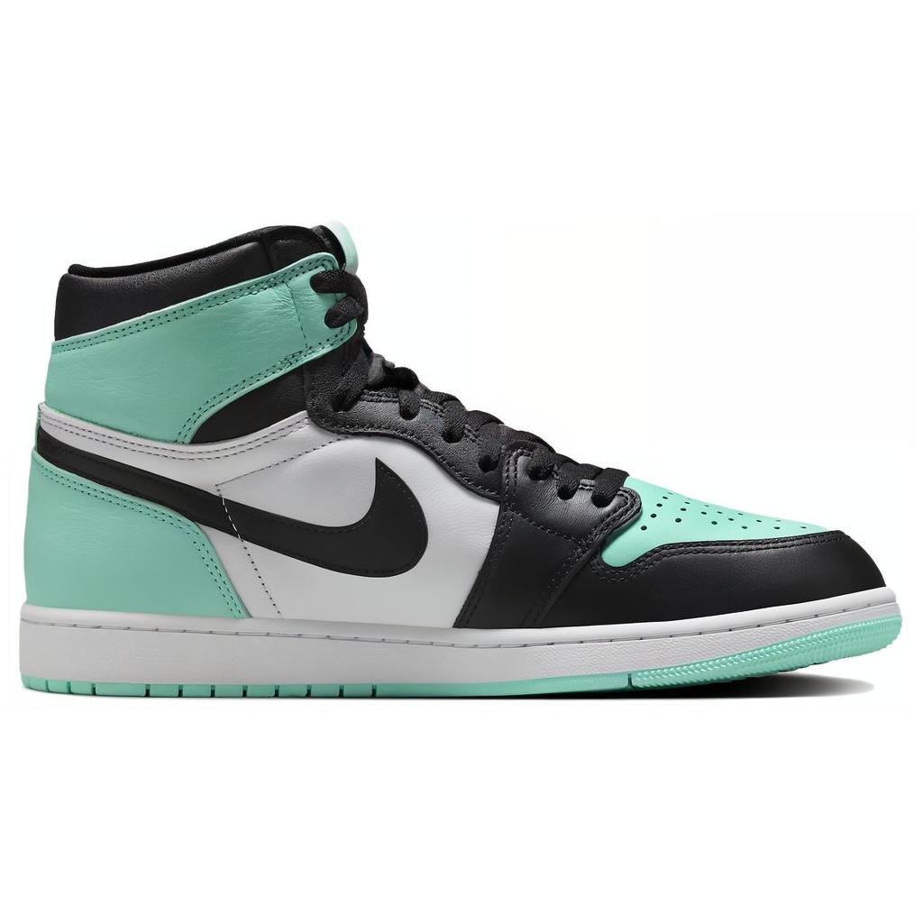 Air Jordan 1 Retro High OG Green Glow Unisex Sneakers White Black DZ5485-130