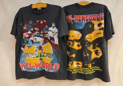 Vintage Wu Tang Wu World Wu Renegades Hip Hop 90s Rap Band RARE XL Shirt REPRINT Unisex T-Shirt