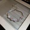 Bracciale Quadrifoglio Zircone Cuore - Gioiello Elegante e Versatile per Donna