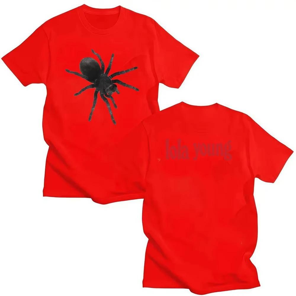 2026 Hochwertiges Lola Young Spiders T-Shirt Mode Kurzarm HipHop Unisex Ästhetisch Rundhals Damen und Herren T-Shirt
