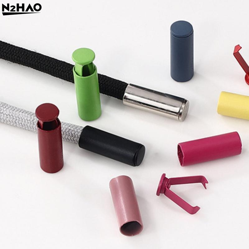 20Pcs/lot Alloy DIY Bag Shoes Garment Lanyard Accessories Metal Rope Ends Stopper Button Cord End Lock Cap Hanging Bell Buckle