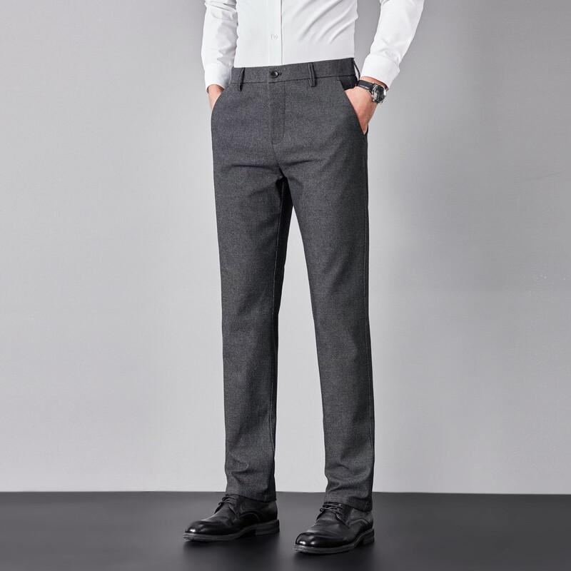 Firstview Men's Fleece-Lined Business Casual Trousers